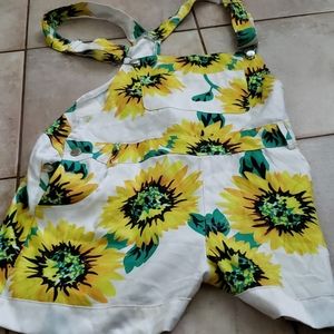 Sunflower shorts overalls